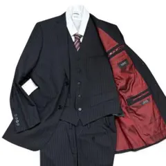 バーバリーブラックレーベル スリーピース スーツ Super100' サイズ42