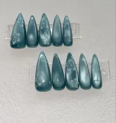 マグネットフローラルデザイン ネイルチップセット