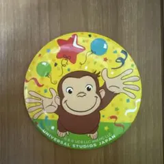 おさるのジョージ 缶バッジ ユニバーサルスタジオジャパン