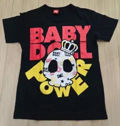【BABYDOLL】 Tシャツ スカル 王冠ロゴ 黒のサムネイル