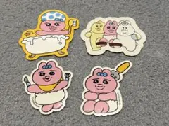 【4枚セット】おぱんちゅうさぎ　んぽちゃむ　ステッカーセット