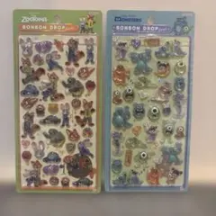 ボンボンドロップシール　正規品　ディズニー　ズートピア　モンスターズインク
