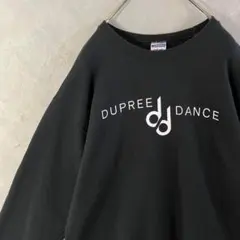 JERZEES 人気カラー　スウェット　プリントロゴ　ダンス　黒　M IW7