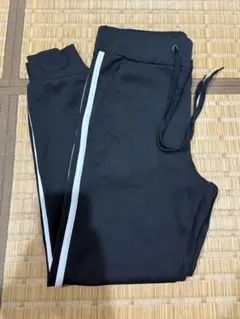 黒 Mサイズ ジャージパンツ サイドストライプ