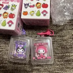 サンリオ　クロミ　マイメロ　シークレットフルーツキーホルダー　メロクロ