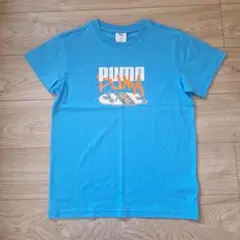 【新品】PUMA　キッズ半袖Tシャツ　ブルー系　160