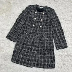 ✴︎ NATURAL BEAUTY BASIC ノーカラー　ツイードジャケット