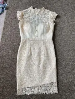 DEA by ローブドフルール　フローラルドレス　パール　キャバドレス　L