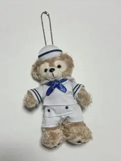 【美品】ダッフィー ぬいぐるみ　バッジ 水兵　キーホルダー　マリン