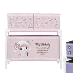 マイメロディ♡クロミ 月夜のメロクロ3ボックス付き収納ケース