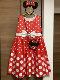 ドット柄 ワンピース 3点セット