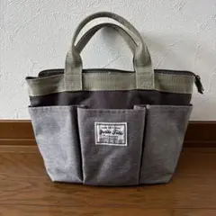 グレー トートバッグ