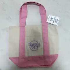 TRADER JOE'S ミニパステルキャンバストートバッグ　タグ付き
