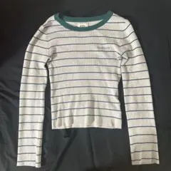 W.W.G CRAFTWORK ボーダーコンパクトニット　ブラックのサムネイル