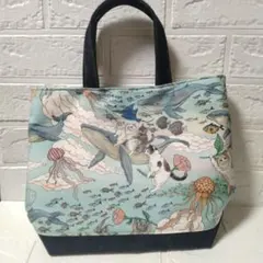 ハンドメイド♥　トートバッグ　おとぎの国のねこ