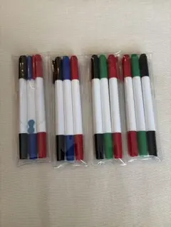 マーカーセット 赤 青 緑 黒 4本入り