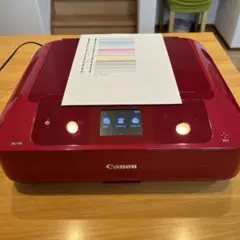 総印刷枚数1716枚 Canon TS8130 レッド インクジェットプリンター