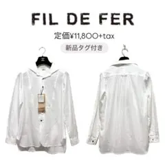 【FIL DE FER】新品♡ロゴ刺繍ブラウス　シャツ【定価¥12,980】
