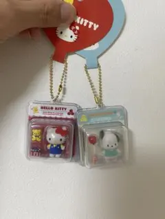 サンリオ　ミニチュアパッケージチャーム　ハローキティ ポチャッコ