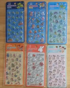 ディズニー　ぷくぷくシール 6枚セット✩