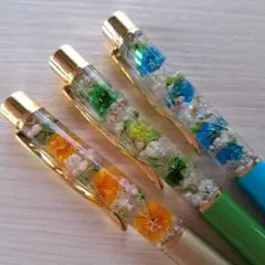 ハーバリウムボールペン ３本セット ⑥
