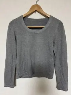 INDIVI インデヴィ 長袖ニット ラウンドネック