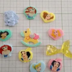 ディズニープリンセス デコレーションパーツ
