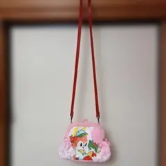 ハンドメイド　がま口型　ショルダーバック