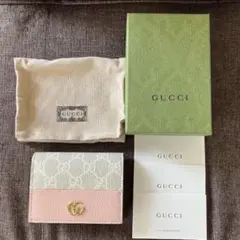 極美品　GUCCI グッチ　二つ折り財布　コンパクトウォレット　ミニ財布