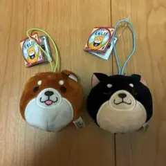 忠犬もちしば ぬいぐるみマスコット 2個セット