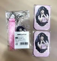 =LOVE 齋藤樹愛羅 DMMスクラッチ キーホルダー　 缶バッジ　3点セット