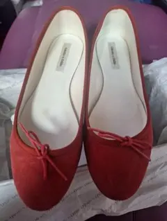Odette e Odile レッド バレエシューズのサムネイル