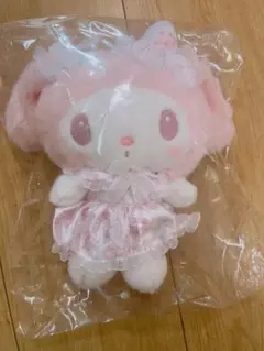 サンリオ　マイメロディ　白いちごのティータイム　ふわくた　ぬいぐるみ
