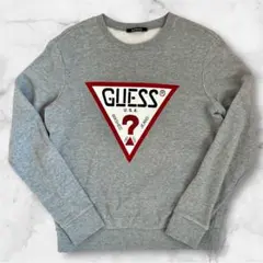 GUESS トライアングルロゴ スウェット グレーS