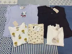 新品　未使用　プティマイン　110 女の子　tシャツ　セット