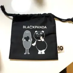 グラニフコラボ　イオン×ブラックパンダ 巾着ポーチ