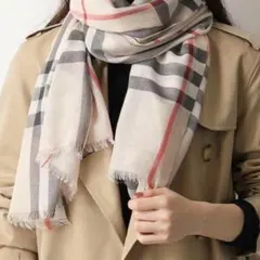 ✨極美品/カシミヤ100%/大判✨バーバリーロンドン ストール メガチェック