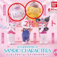 サンリオキャラクターズ ミニチュアチャーム 2体セット