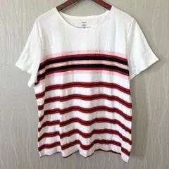 Croft&Barrow【2X】ボーダーTシャツ 3L〜4L相当 大きいサイズ