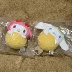 ミックスフライおくるみマスコット　シナモロール&マイメロディ