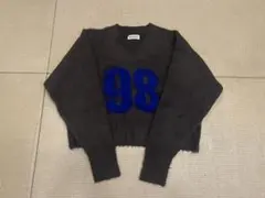 【BEAMS BOY】ダークブラウン Vネックニット 98 定価¥15180