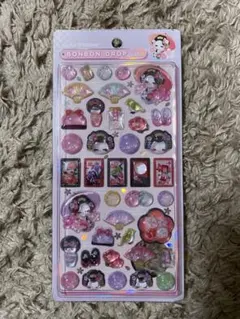 【正規品】和柄 舞妓さん ボンボンドロップシール