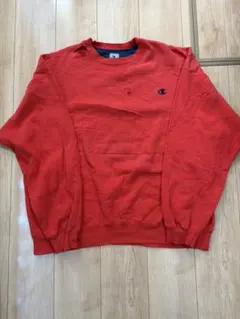 Champion 赤 クルーネック スウェット　古着