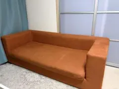 三人掛けソファ　レザーファブリック