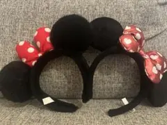 週末値下げ　　【美品】ミニー　カチューシャ　2個まとめ売り