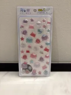 暗闇で光る ぷくぷくジェリーシール　海のいきものたち PUKPUK JELLY