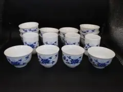 【未使用長期保管品】【1セット限り】中国茶器 茶杯 聞香杯 3種 18点セット