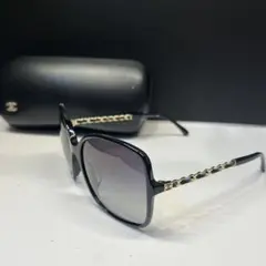 CHANEL シャネル チェーン 3351-Q ココマーク 黒縁 眼鏡 フレーム