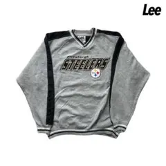 よ*ー様 00s Lee チームロゴ　NFL 刺繍　スウェット　グレー