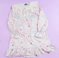 ACDC RAG フリル付きひざ丈ワンピース